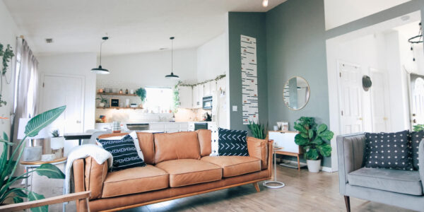 Brown Living Room Sofa
